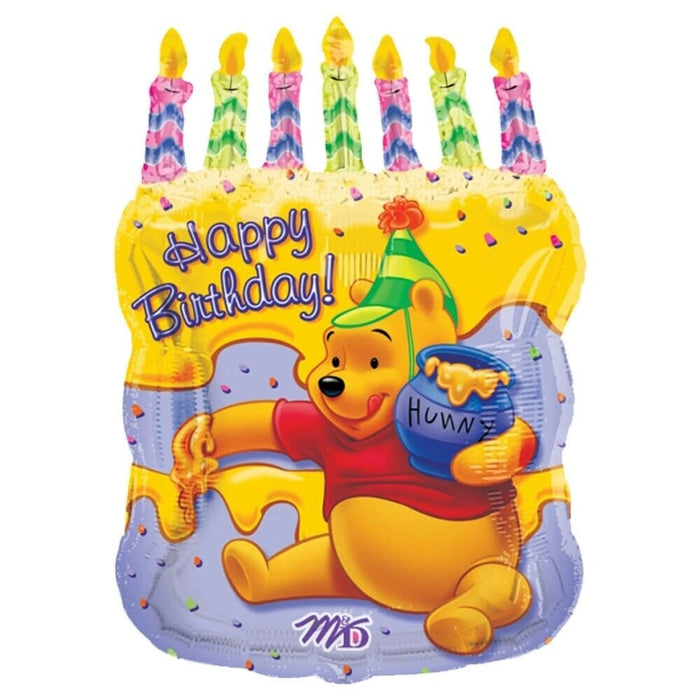 winnie the pooh coloring pages birthday candles