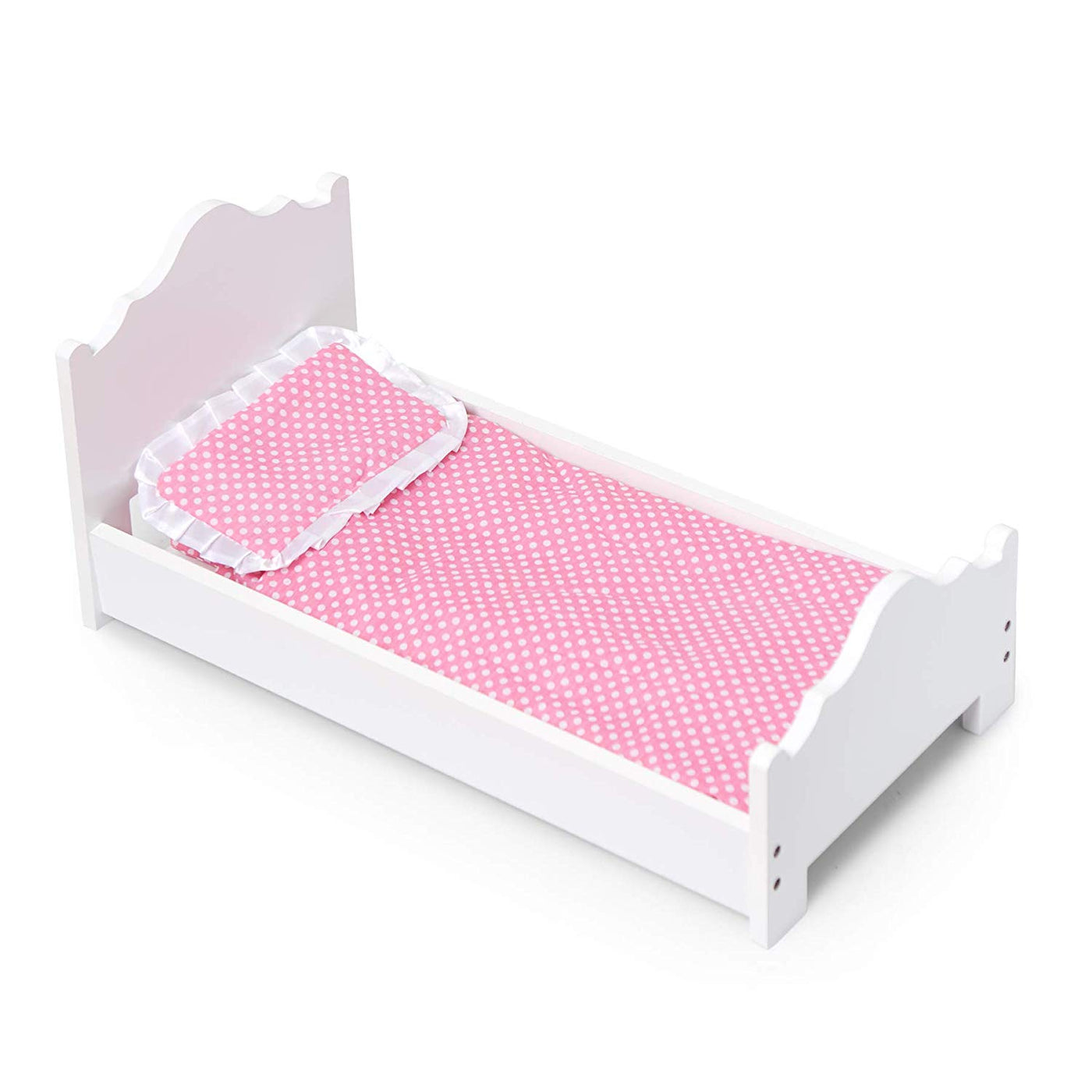 wooden baby doll bed