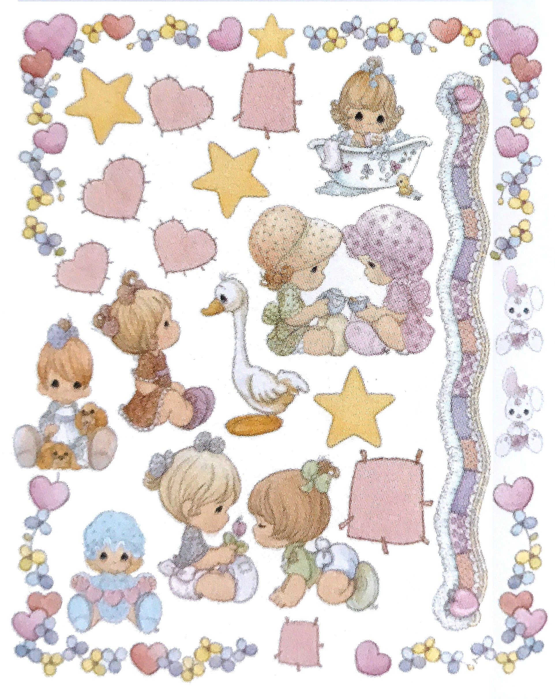 Precious Moments Baby Girl Wall Stickers Decals 26 X 20 Sheet Peel A Kidsroomtreasures Com