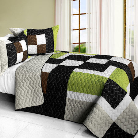 Elegant Black White Grey Teen Boy Bedding Full Queen Quilt Set Patchwo Kidsroomtreasures Com