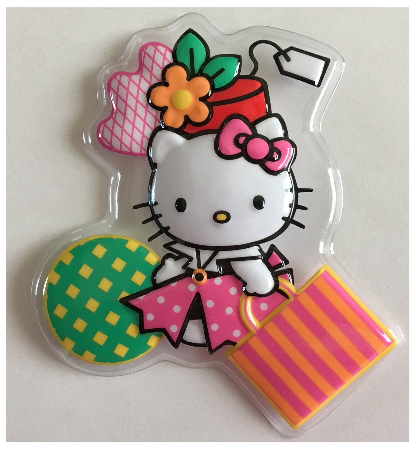 Hello Kitty Cake Topper Party Pop Top Plastic Decoplac 4 3/4