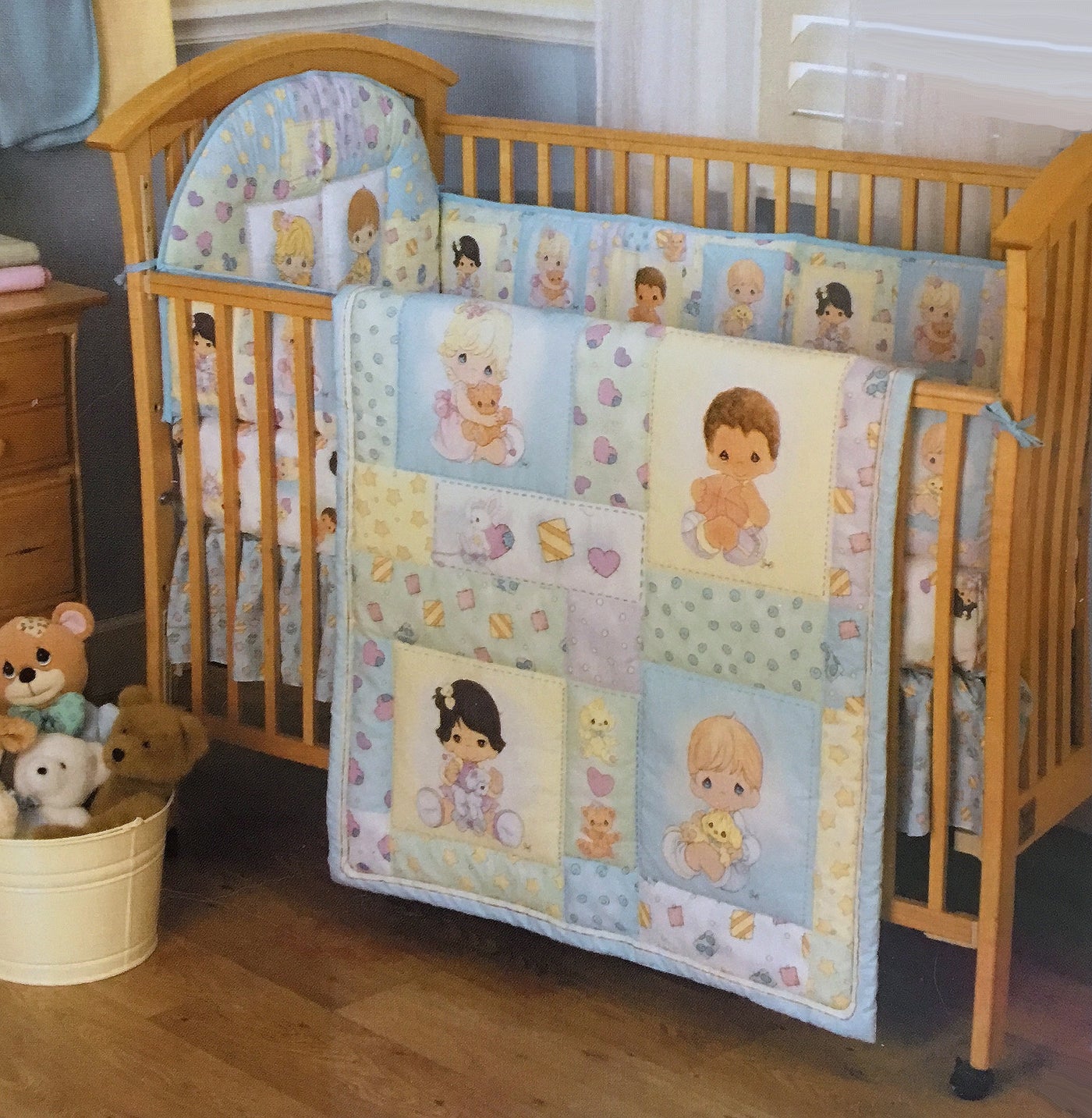 Vintage Precious Moments Precious Babies 5pc Nursery Collection Crib Kidsroomtreasures Com