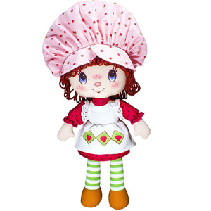 Strawberry Shortcake Classic Rag Doll Plush Vintage Retro Look 14" with Yarn Hair 2016 Bridge Direct