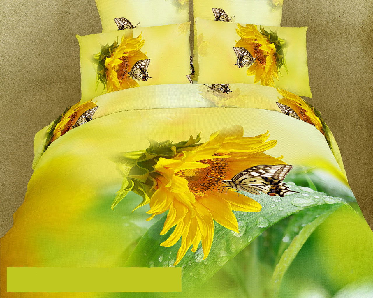 Sunflower Butterfly Bedding Duvet Cover Set Twin Xl Designer Ensembl Kidsroomtreasures Com