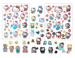 hello kitty sack of 120 metallic stickers party gift favors acid free kidsroomtreasures com