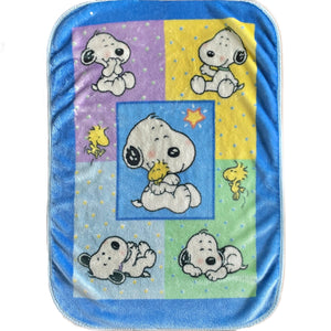 Vintage New Sleepy Time Baby Snoopy Blue Wall Border with Moon & Stars –