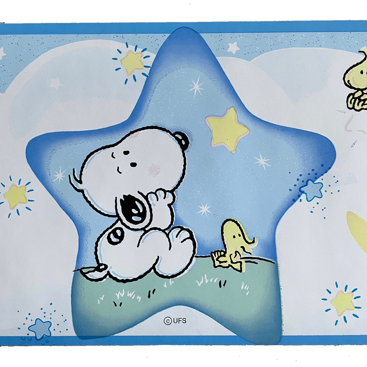 Sleepy Time Baby Snoopy Wallpaper Border Puppy Dog 30 Ft Wall Decor Se Kidsroomtreasures Com