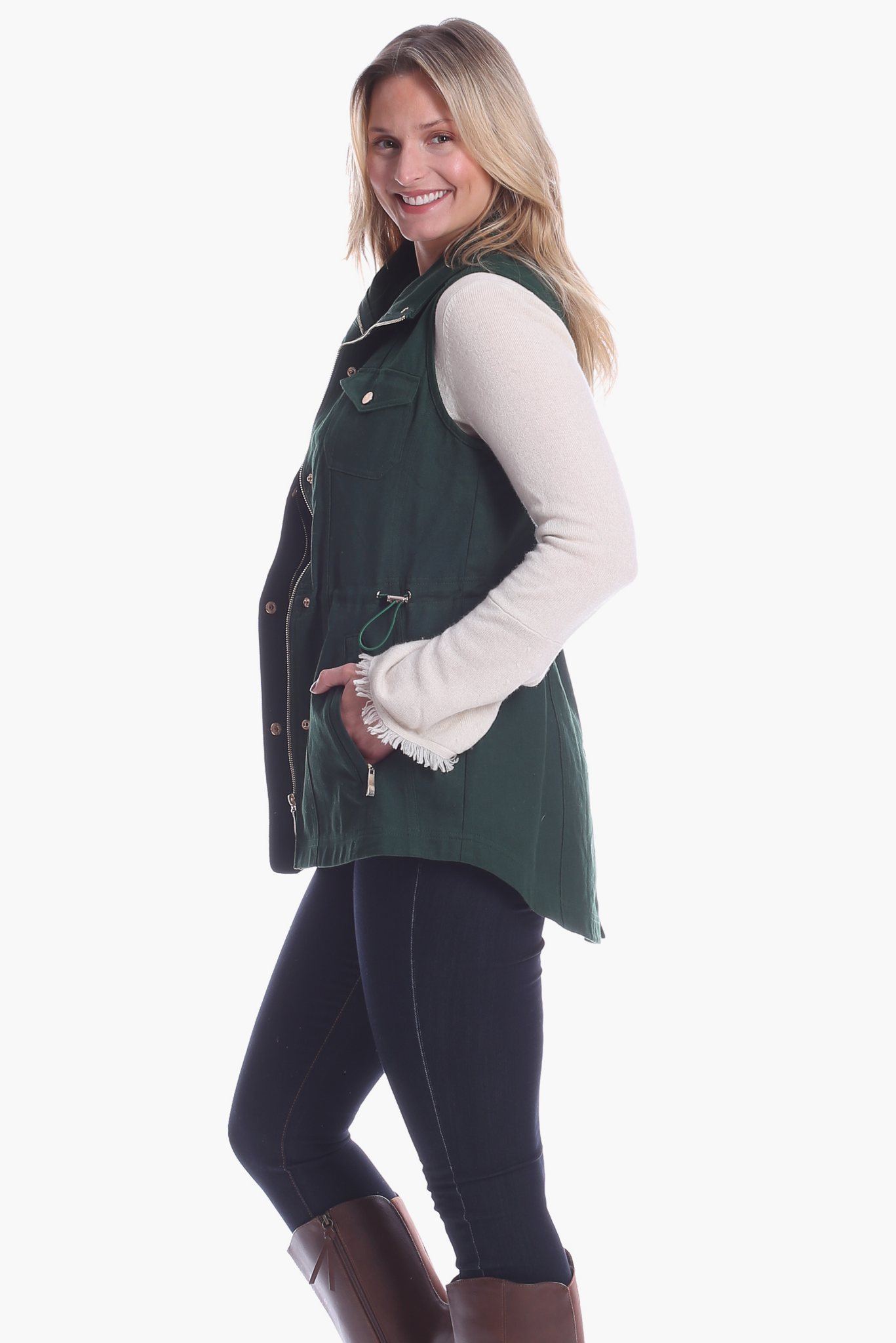 Sumner Vest in Evergreen