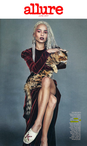 Haus of Topper  on Zoe Kravitz in June issue if Allure magazine 
