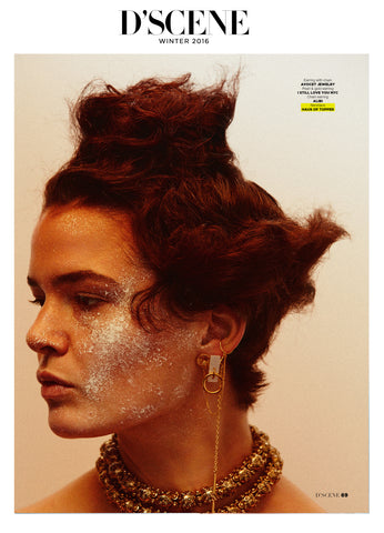 Haus of Topper necklaces in D'Scene Magazine