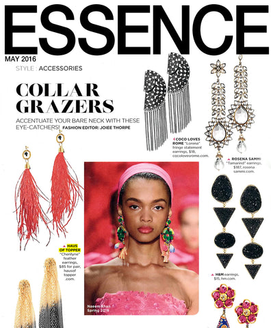 essence magazine feather earrings feature