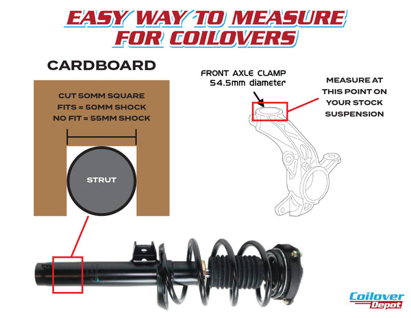 Please Measure your front shocks for fitment!