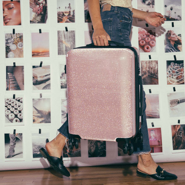 calpak glitter luggage