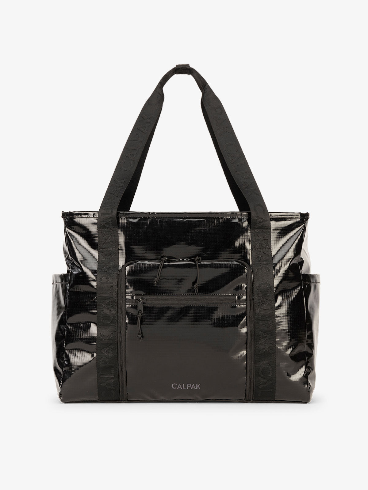 Shop Calpak Terra 35l Water Resistant Zippered Tote Bag In Obsidian