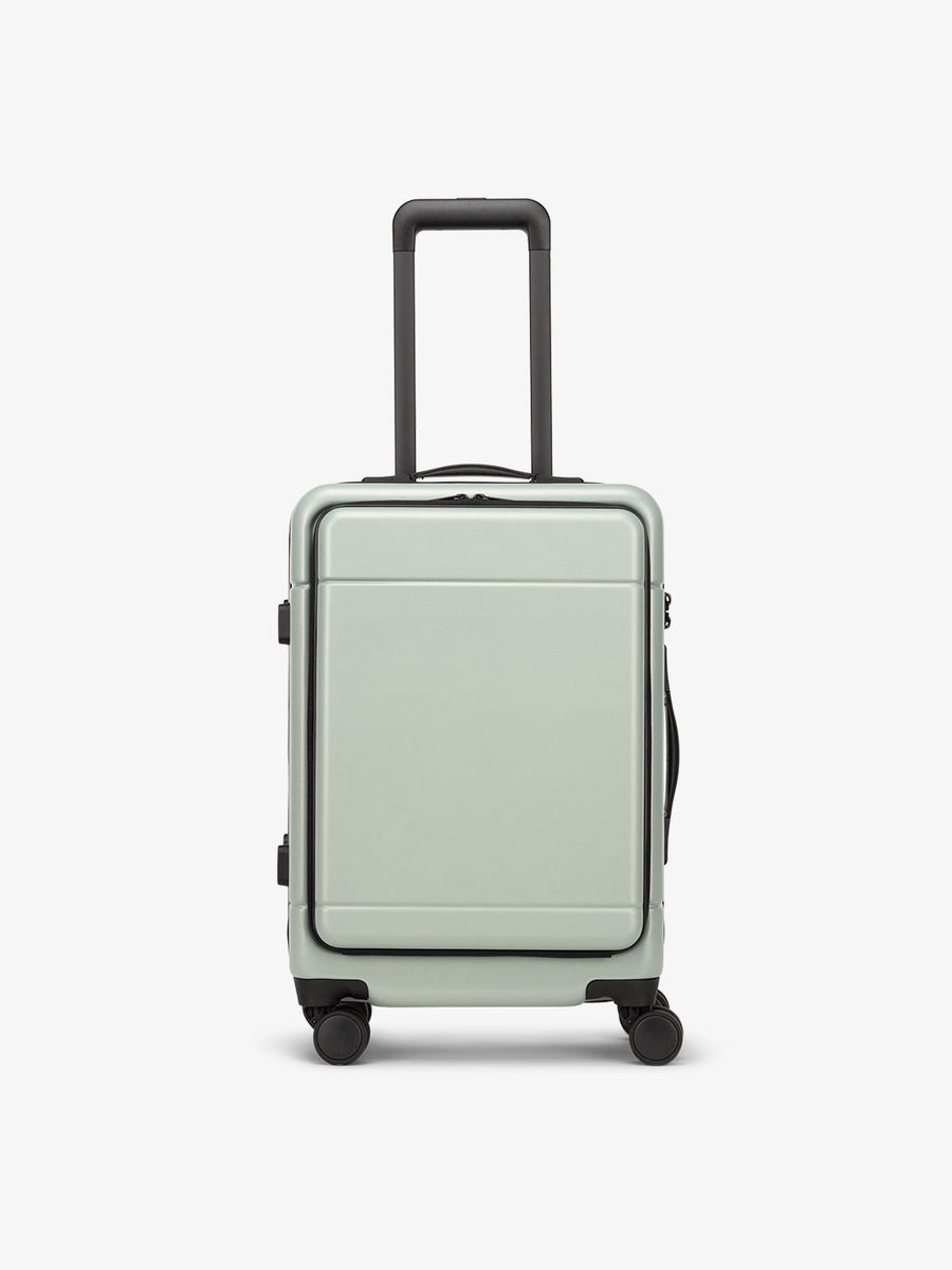 hard luggage with front pocket