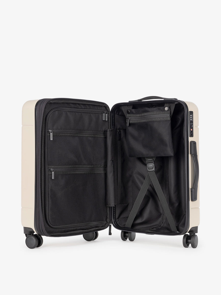 calpak hue luggage with pocket