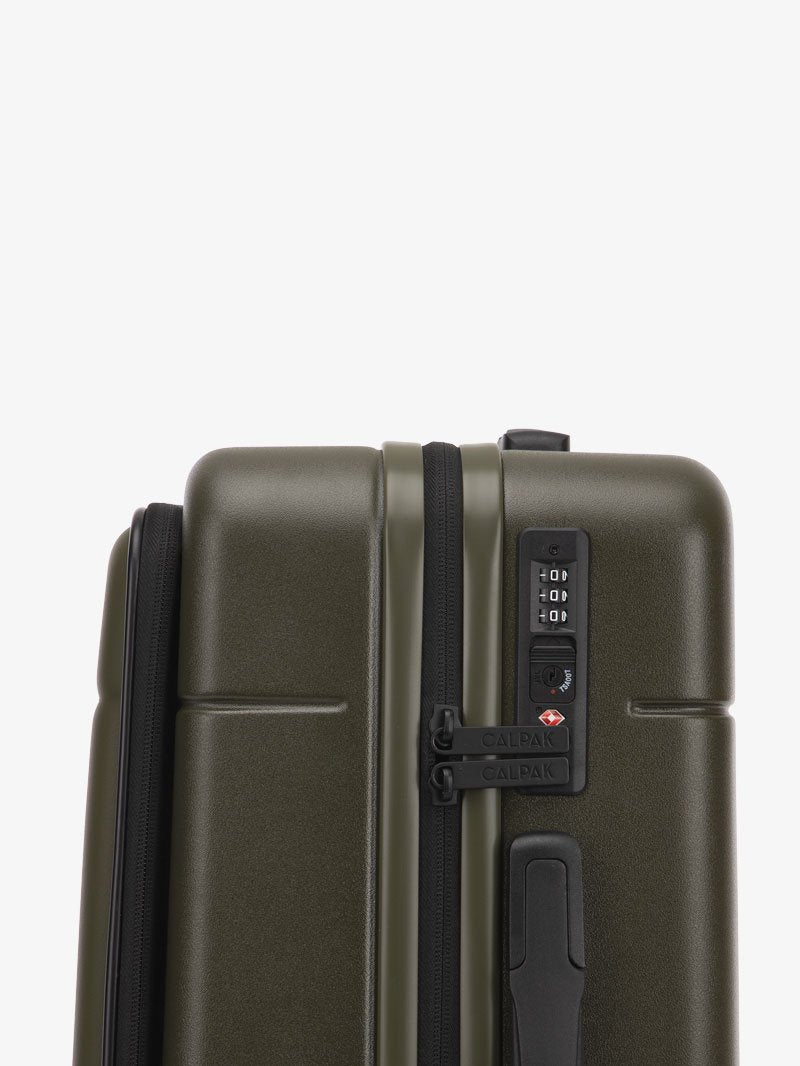 calpak hue luggage with pocket