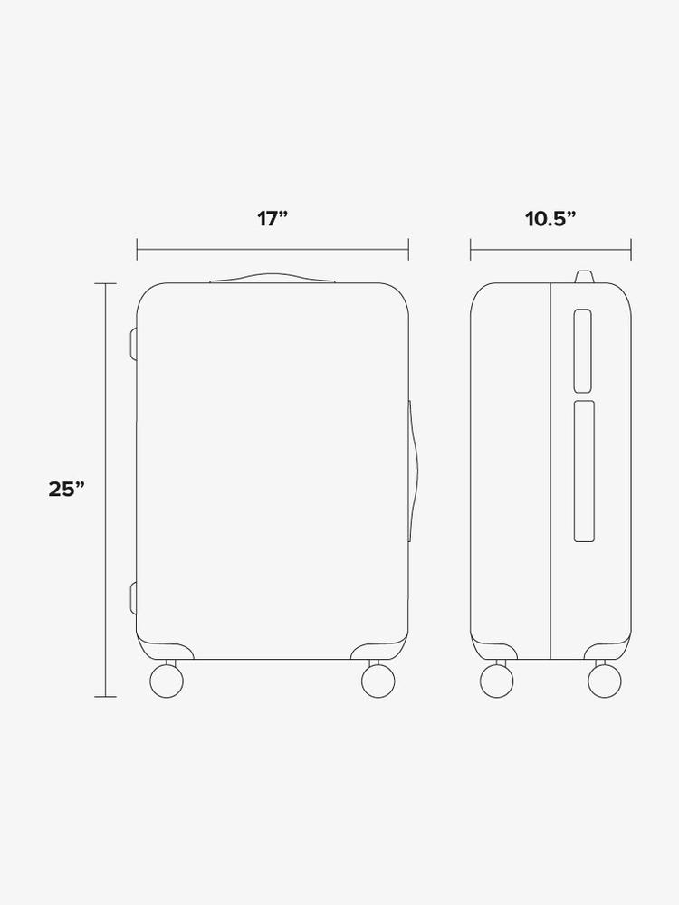 medium luggage dimensions