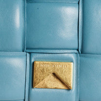 Thumbnail of Blue Leather Bottega Veneta Cassette Bag - Image 6