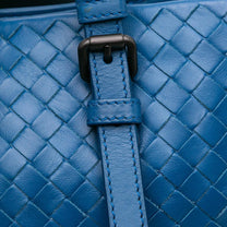 Thumbnail of Blue Leather Bottega Veneta Handbag - Image 8