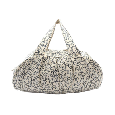 Beige Canvas Chanel Handbag