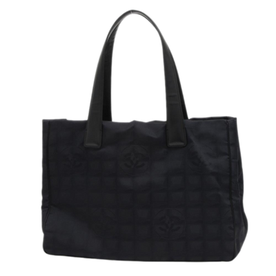 Pre-Owned Black Canvas Chanel Travel Line