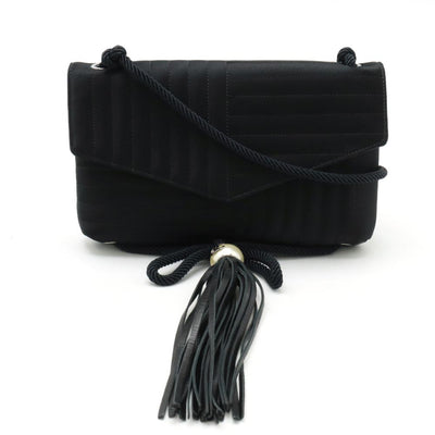 Pre-Owned Black Canvas Chanel Crossbody Bag