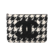 Thumbnail of Black Canvas Chanel Clutch - Image 1