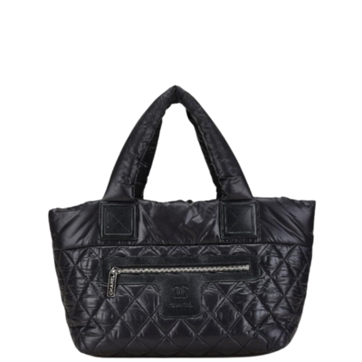 Pre-Owned Black Canvas Chanel Tote
