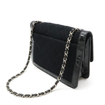 Thumbnail of Vintage Black Canvas Chanel Flap Bag - Image 2