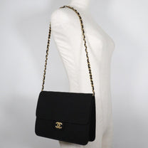 Thumbnail of Pre-Owned Black Cotton Chanel Shoulder Bag - Image 8