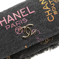 Thumbnail of Vintage Black Denim Chanel Crossbody Bag - Image 9