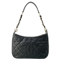 Thumbnail of Pre-Owned Black Leather Chanel Shoulder Bag - Image 1