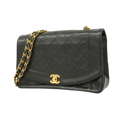 Pre-Owned Black Leather Chanel Shoulder Bag