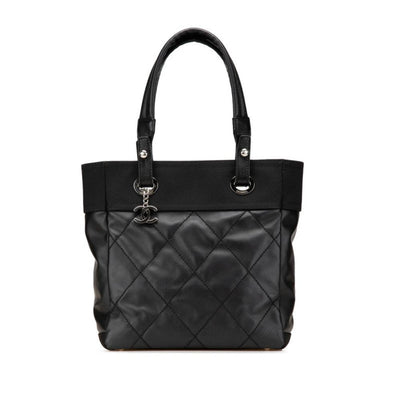 Pre-Owned Black Leather Chanel Paris Biarritz