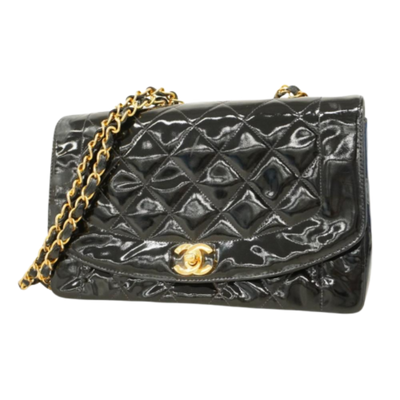 Pre-Owned Black Leather Chanel Shoulder Bag