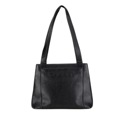 Pre-Owned Black Leather Chanel Shoulder Bag