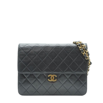 Thumbnail of Pre-Owned Black Leather Chanel Flap Bag - Image 1