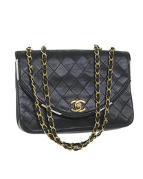 Thumbnail of Black Leather Chanel Shoulder Bag - Image 1