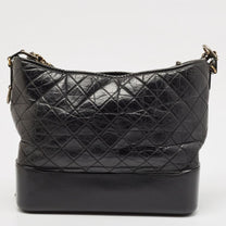 Thumbnail of Vintage Black Leather Chanel Shoulder Bag - Image 3