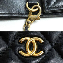 Thumbnail of Vintage Black Leather Chanel Shoulder Bag - Image 4