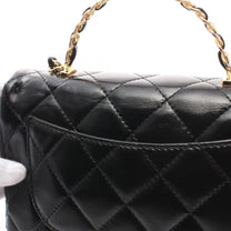Thumbnail of Black Leather Chanel Flap Bag - Image 6