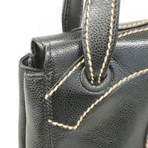 Thumbnail of Vintage Black Leather Chanel Handbag - Image 7