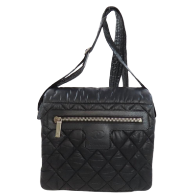 Black Nylon Chanel Shoulder Bag