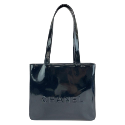 Pre-Owned Black Plastic Chanel Tote