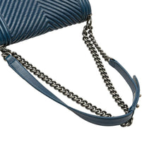 Thumbnail of Pre-Owned Blue Leather Chanel Boy Bags - Image 4