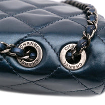 Thumbnail of Vintage Blue Leather Chanel Flap Bag - Image 9