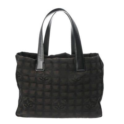 Pre-Owned Brown Fabric Chanel Travel Line