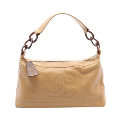 Brown Leather Chanel Shoulder Bag