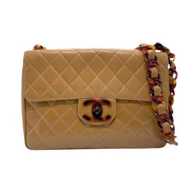 Pre-Owned Brown Leather Chanel Flap Bag